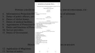 Learn Sections (The Protection of women from domestic violence ACT, 2005) Chapter 4 Sec 12-29