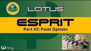 Lotus Esprit Renovation part 02 Paint Options Perfect Pearls and Pigments