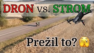 Testujem DRON - Trafil som STROM🌲😃  - [MOTOVLOG]