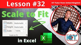 Lesson 32 - What is Scale to Fit in Excel | How to use Scale to Fit (shrink pages) in Excel