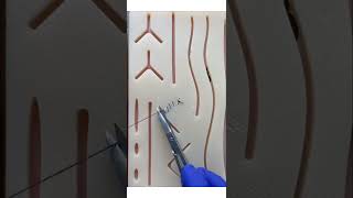 how to stitch ,multiple incision #sutures #needle #threads #doctor #surgeon #patient #fyp #viral