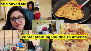 My Son's NANNY Saved Me 😥 | Winter Morning Routine In America | Simple Living Wise Thinking