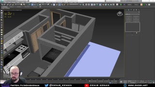 Micro Apartment Live Stream Session 3 - Modeling The Couch and Kitchen Stove