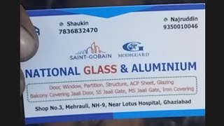 नैशनल ग्लास एंड अल्युमिनियम शाप#funny #comedy #video #glass #aluminium #ghaziabad