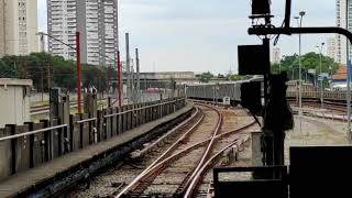 Metrô SP. Frota L ( L44 ) passando direto na estação Tatuapé L3