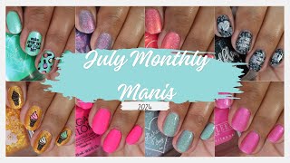 What I Wore || Monthly Manis July 2024