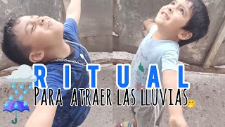 Hago un RITUAL con MIS HIJOS para atraer la LLUVIA ⛈️ ITSBAHEZ ✨