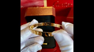 Unboxing Video | Cartier Love Bracelet, Yellow Gold