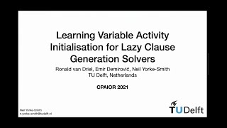 Learning Variable Activity Initialisation for Lazy Clause Generation Solvers