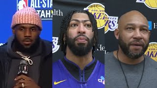 Bron & AD express the importance of making the playoffs & thoughts on Russ signing with the Clippers