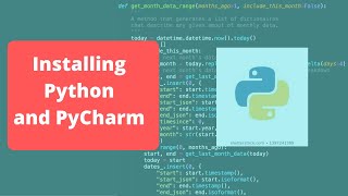 Installing Python and PyCharm - Python programming for beginners -