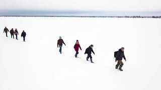 Зимний поход по болотам Ельни