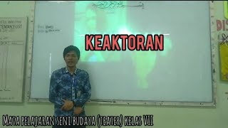 Seni Budaya (teater) kelas VII YPSA Medan