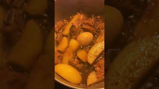 ADOBONG PORK RIBS with POTATO and EGG #shorts #short #viral #trending #youtubeshorts