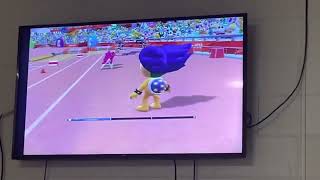 Ludwig Von Koopa loses to Luigi in Long Jump