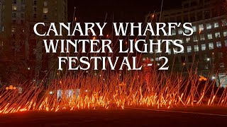 Canary Wharf Winter Lights Festival - 2 | 4K | London