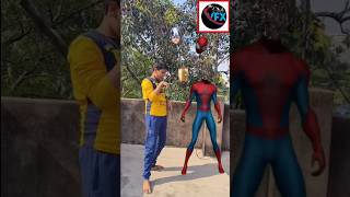 The head of the Spider-Man is not their head matching VFX video create #santa#viral#Spider-Man#omvfx