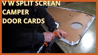 Campervan upholstery. Making a set of VW Split Screen door cards