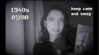 ASMR 1940s broadcast | how to keep well and get enough sleep