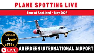 🔴Aberdeen Airport - 🔴Live tea time plane spotting Monday 15th May #live #aviation #planes