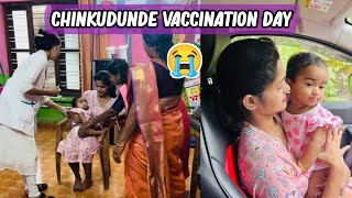 chinkudunde vaccination day 😭/chinkudunde karachil 😔