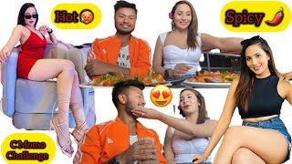 Hot 🥵 and spicy 🌶️ as Sandhya(Nora Fatehi) Chicken Momo Challenge/ Cupid Game of Love Season 02