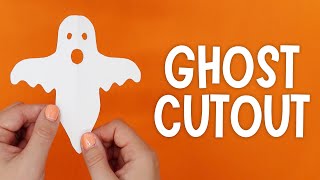 DIY Paper Ghost Cutout | Spooky Halloween Crafts