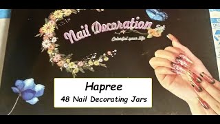 Hapree 48 Jar Nail Art Decoration Set