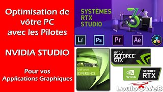 Optimisation de vôtre PC avec les Pilotes NVIDIA STUDIO - DAVINCI RESOLVE - PREMIERE - AFTER EFFECTS