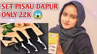 #REVIEW PISAU DAPUR SATU SET