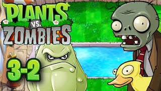 PLANTS vs. ZOMBIES - POOL LEVEL 3-2 GAMEPLAY (NO COMMENTARY) #pvz #gameplay