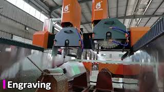 HUALONG machinery tombstone carving milling machine 3d stone cnc router marble granite engraving