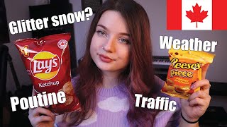 [ASMR] Ramble About my Experience in Canada 🍁 While Trying Some Snacks