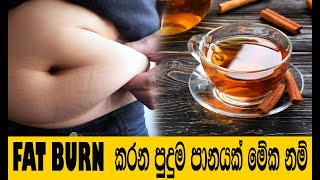 කෙට්ටු වෙන්න විස්මිත කුරුඳු තේ | Cinnamon Tea For Weight Loss Sinhala | Kettu wenna