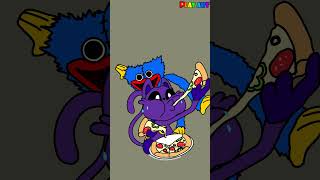 Poppy Playtime Chapter 3: CatNap VS Huggy Wuggy (chipi chipi chapa chapa song), #shorts