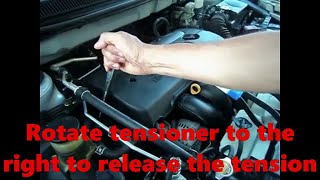 How to replace the serpentine belt on a Toyota Matrix and Corolla quick and easy.