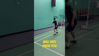 Badminton Wall Training