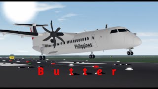 Q400 Butter Landing #swiss001landing