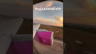 Pouso em Campinas do A330neo ROSA da AZUL procedente de Fort Lauderdale, FL *NASCER DO SOL*