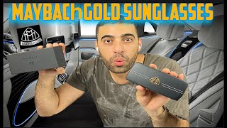 Unboxing MAYBACH Sunglasses THE OBSERVER 1. 2500$ Gold 24k Frame Carl Zeiss lens