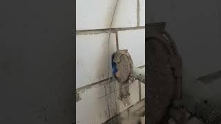 how to cut wall for electrical pipe#shorts