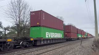 Norfolk Southern trains at Clark, NJ with a CEFX and a WFRX! 3/8/24 and 3/9/24