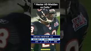 Devin Hester IRL like All-Madden vs Rookies against Colts😱🍿 #shorts #nfl #nflfootball