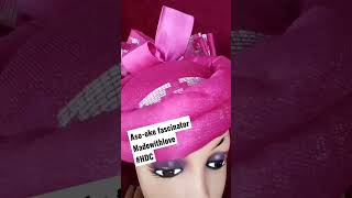 ASO-OKE FASCINATOR #reel #crafts #asooke #diy #handmade #fascinators #hats #headwear