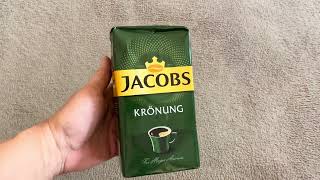 Unboxing JACOBS Krönung Classic Ground Ground Roast Coffee