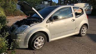 Abandoned Citroën C2 & Polar 470 (caravan)