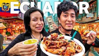 Probando Comida Callejera en ECUADOR | ¡Un deleite total! 🇪🇨