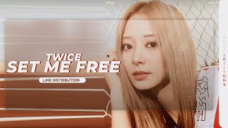 TWICE (트와이스)  – Set Me Free | Line Distribution