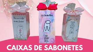 CAIXAS DE SABONETES NATURA PERSONALIZADAS PARA O DIA DAS MÃES