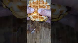 Burger in waffle?#shorts